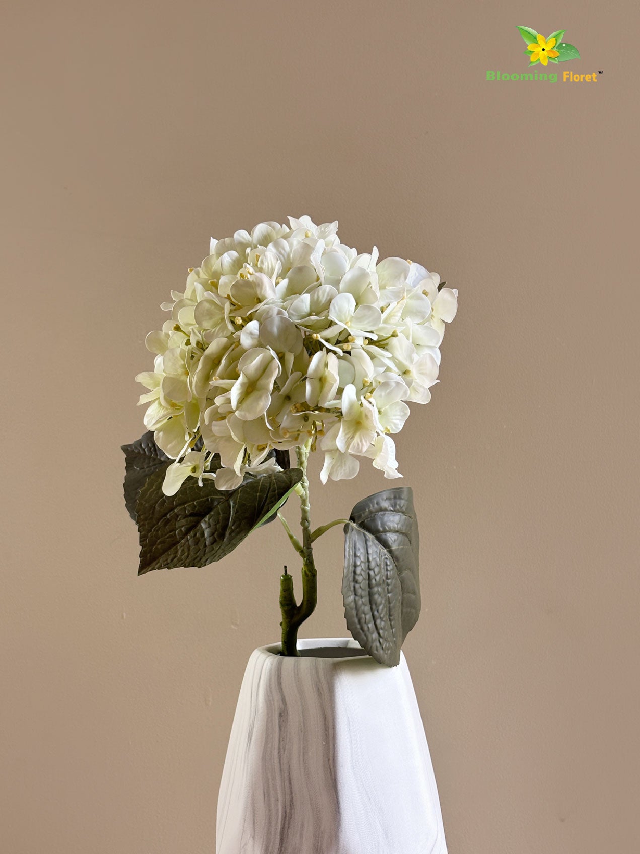 Hydrangea Flower Stick - White