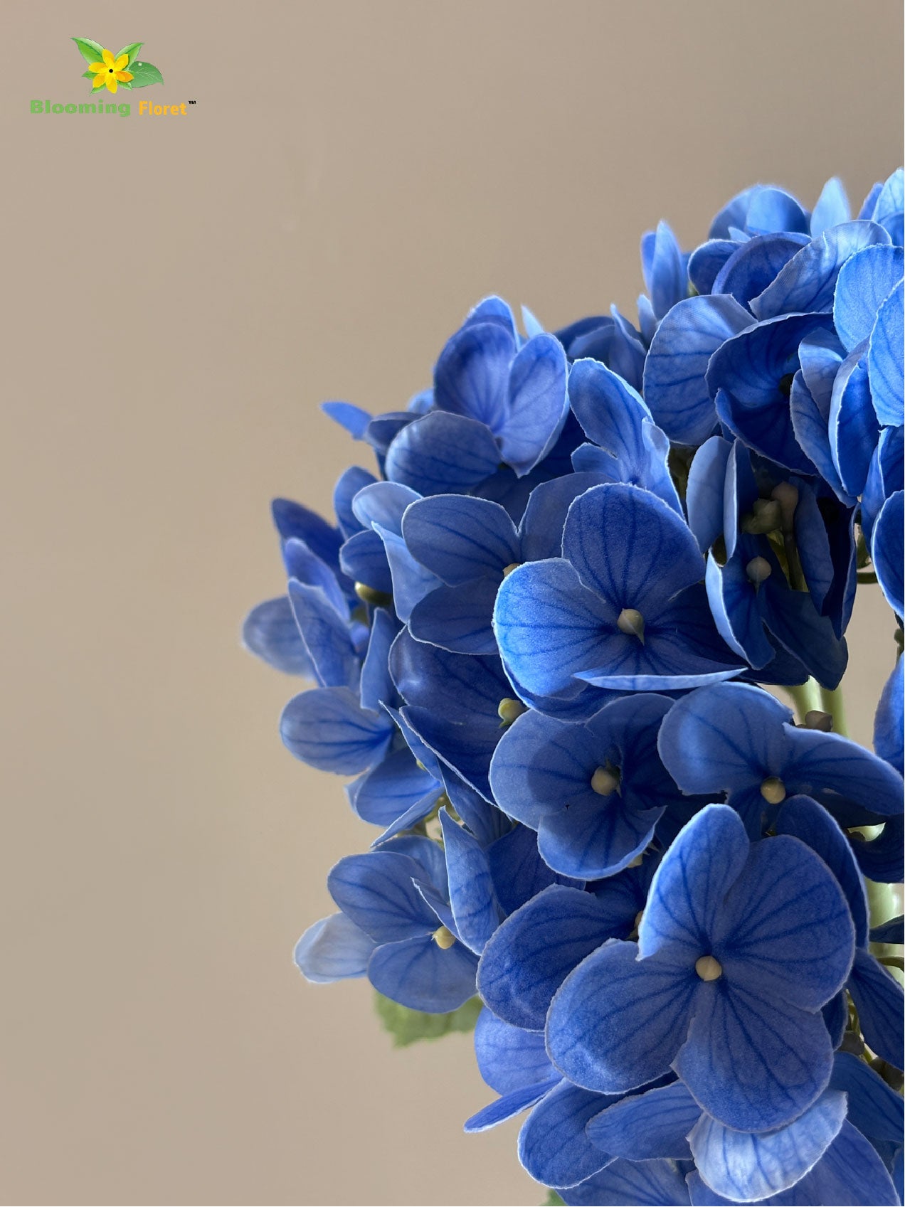 Hydrangea Flower Stick - Dark Blue