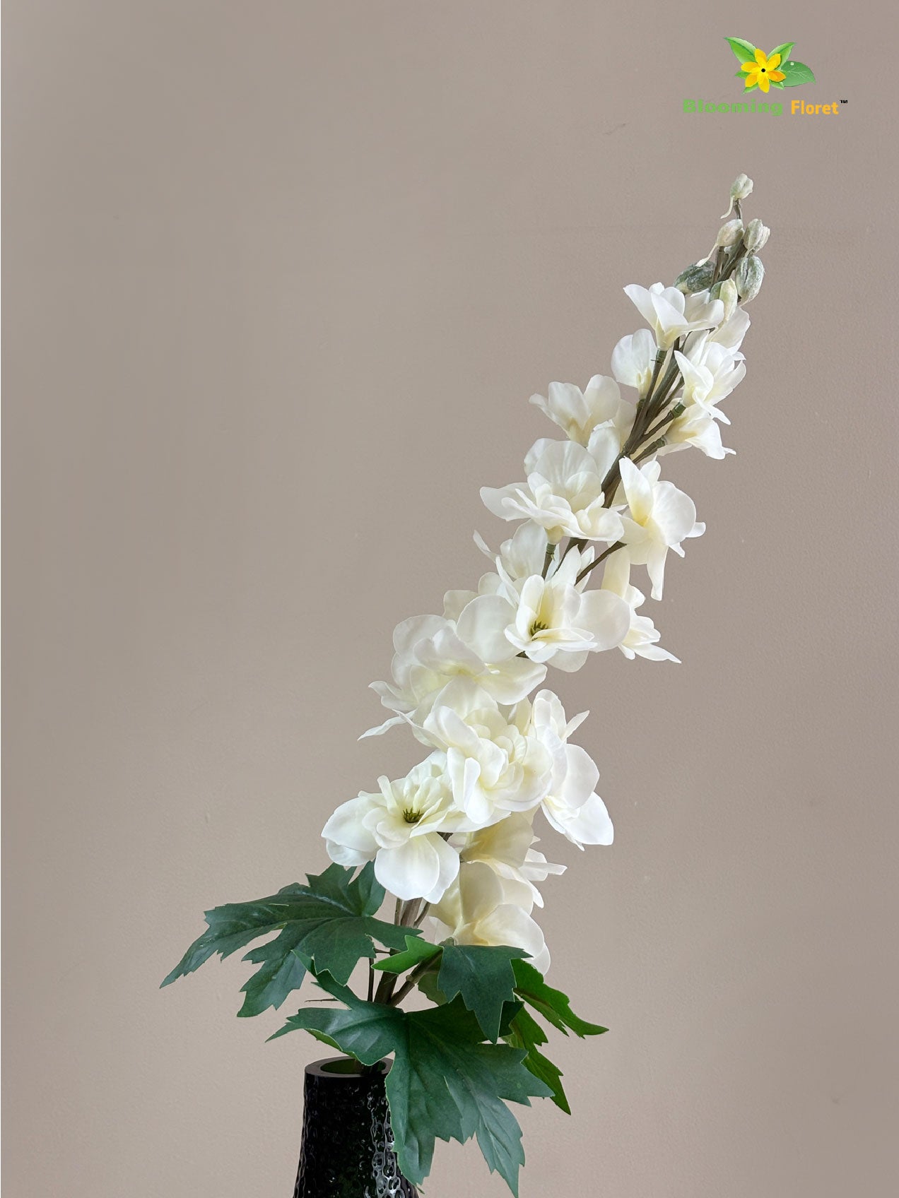 Delphinium Flower Stick - White