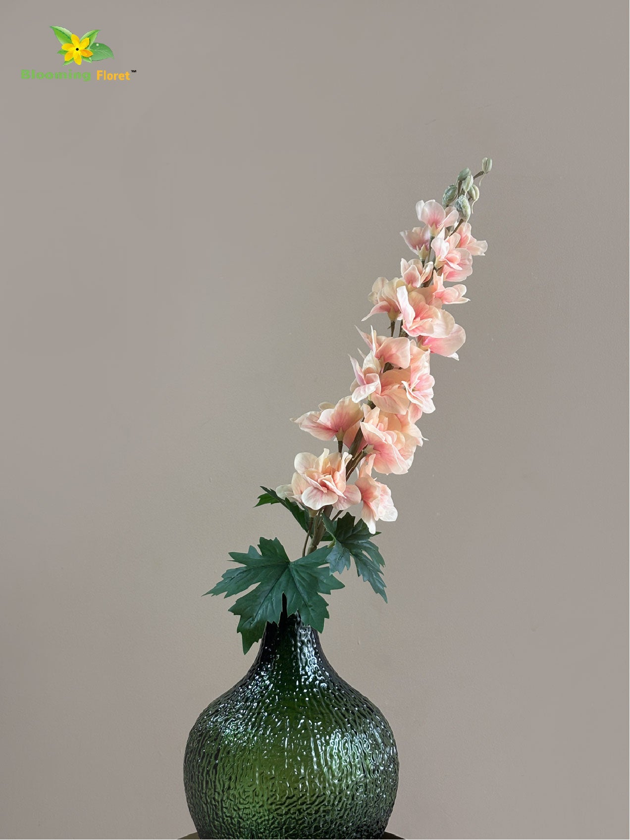 Delphinium Flower Stick - Peach