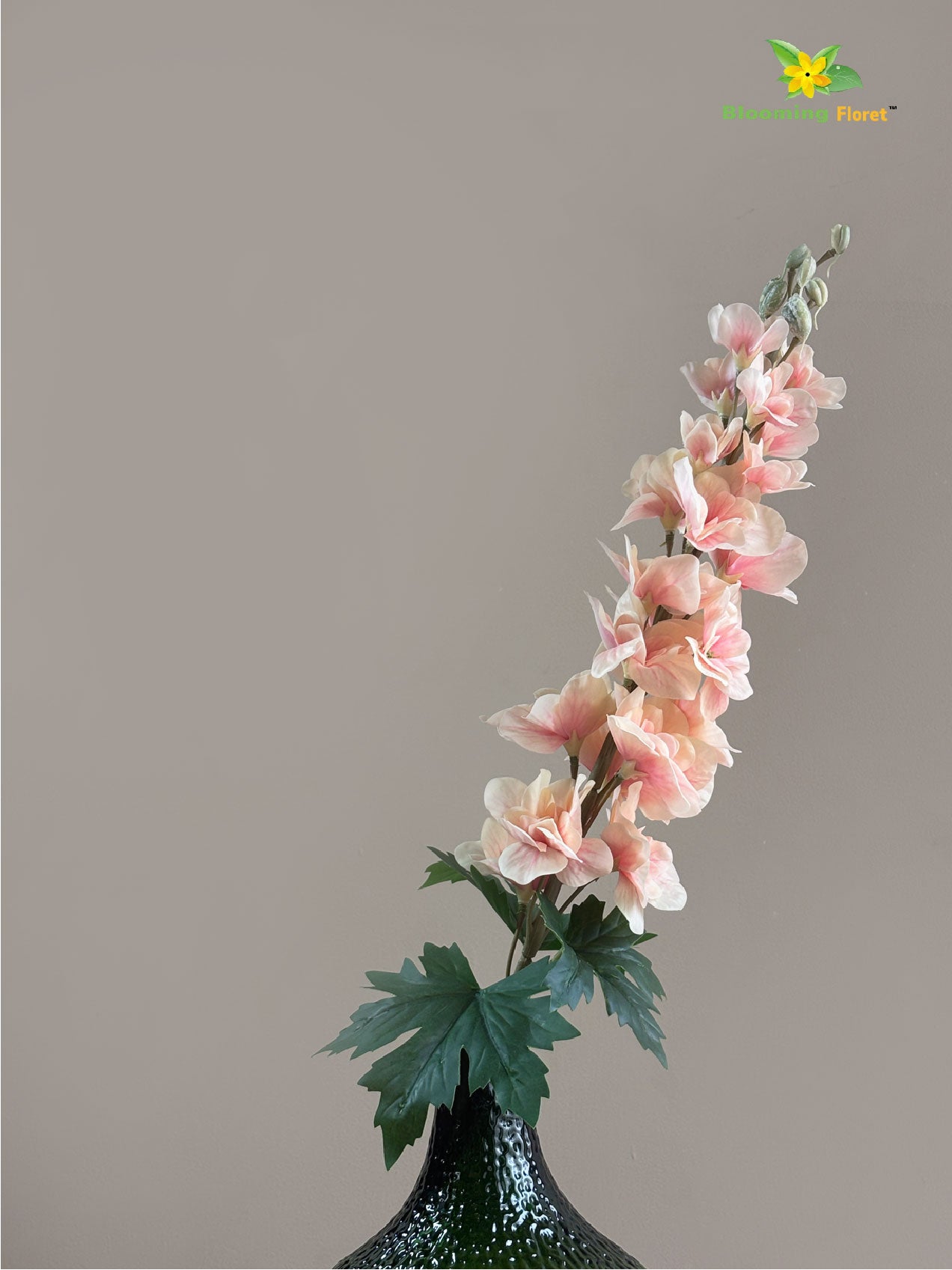 Delphinium Flower Stick - Peach