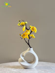 Small Plum Blossom Flower Stick (Set of 2) - Yellow