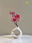 Small Plum Blossom Flower Stick (Set of 2) - Dark Pink