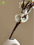 Artificial Plum Blossom Flower Stick - White