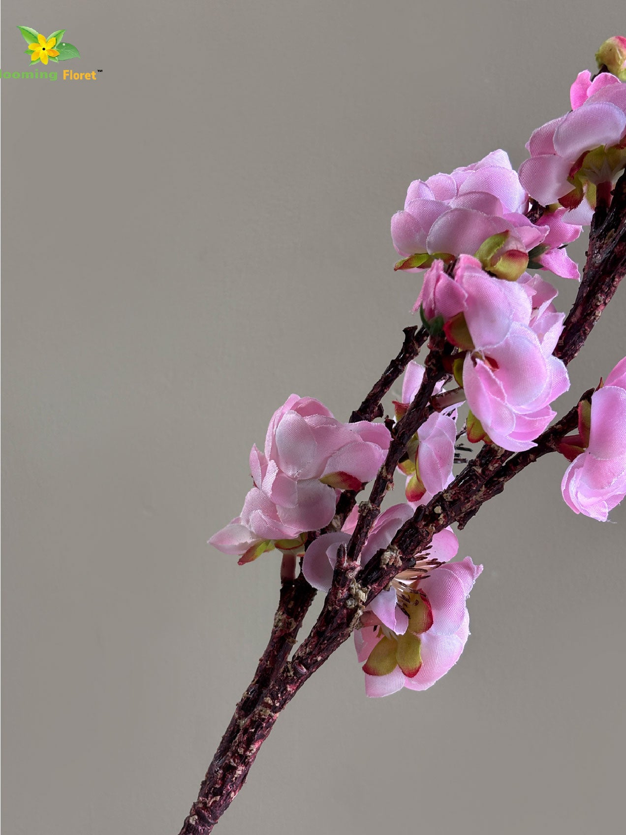 Artificial Plum Blossom Flower Stick - Pink