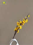 Artificial Plum Blossom Flower Stick - Yellow