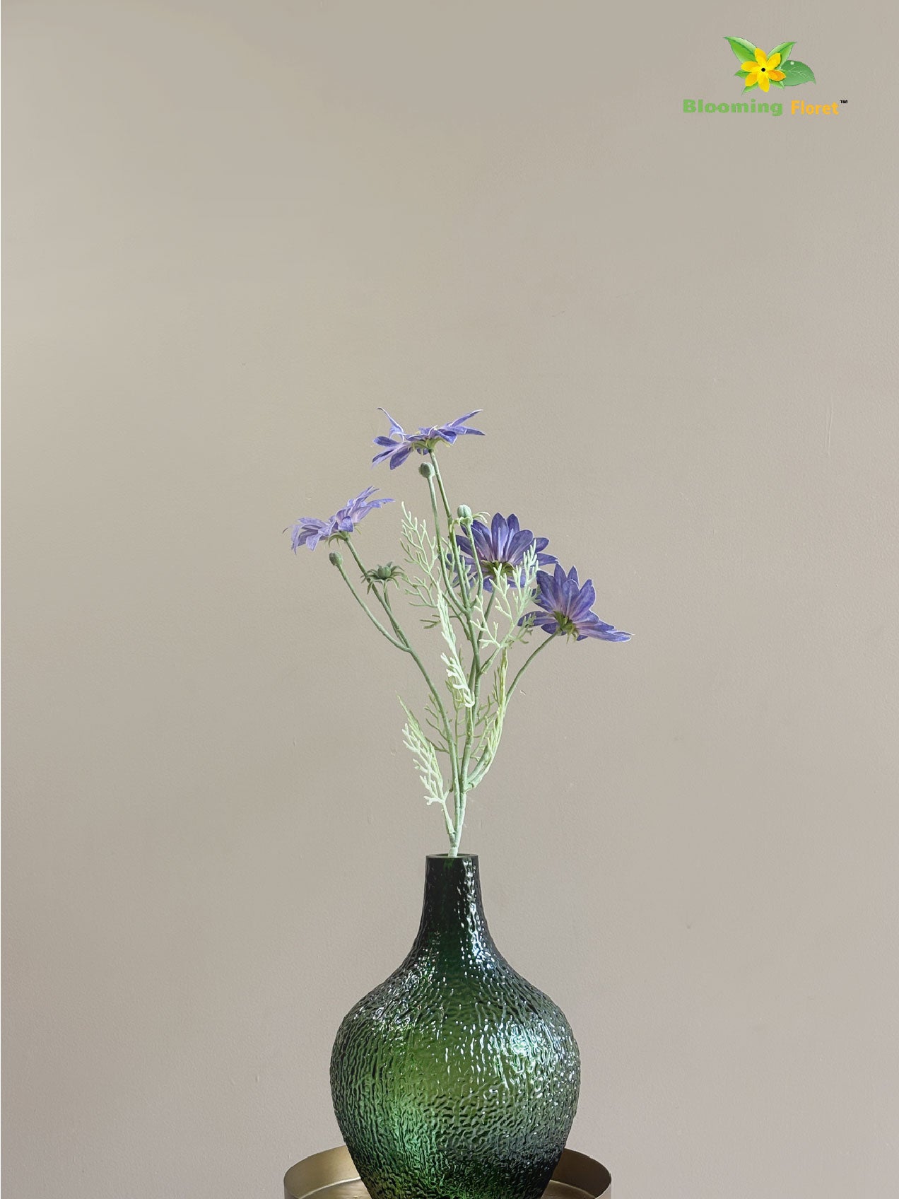 Faux Gerbera Flower Stick - Lavender