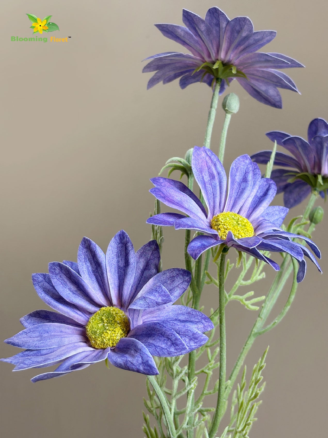 Faux Gerbera Flower Stick - Lavender