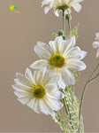 Faux Gerbera Flower Stick - White