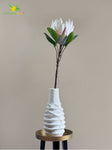 Queen Protea Flower Stick - White