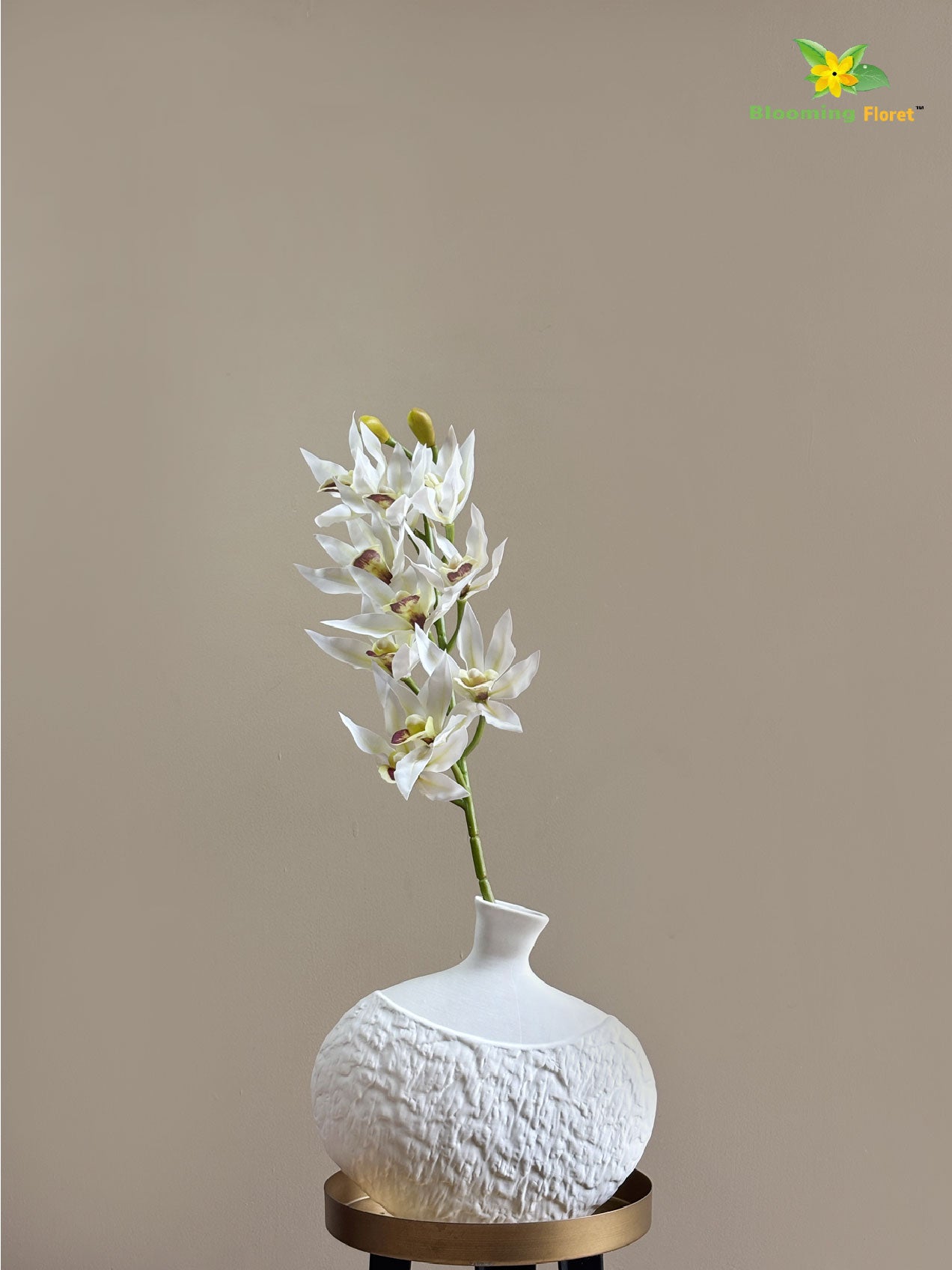 Orchid Flower Stick | White | 73 cm