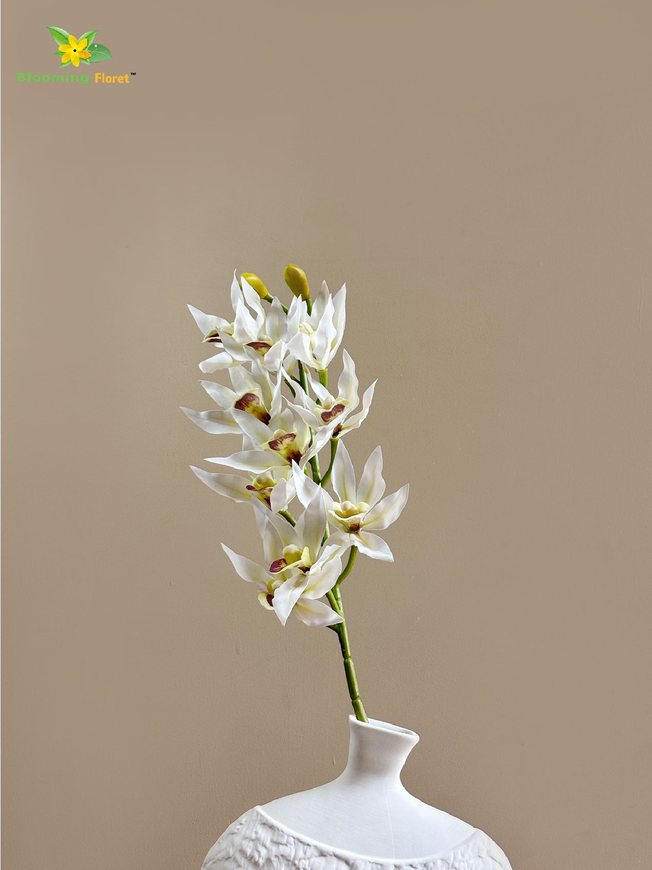 Orchid Flower Stick | White | 73 cm