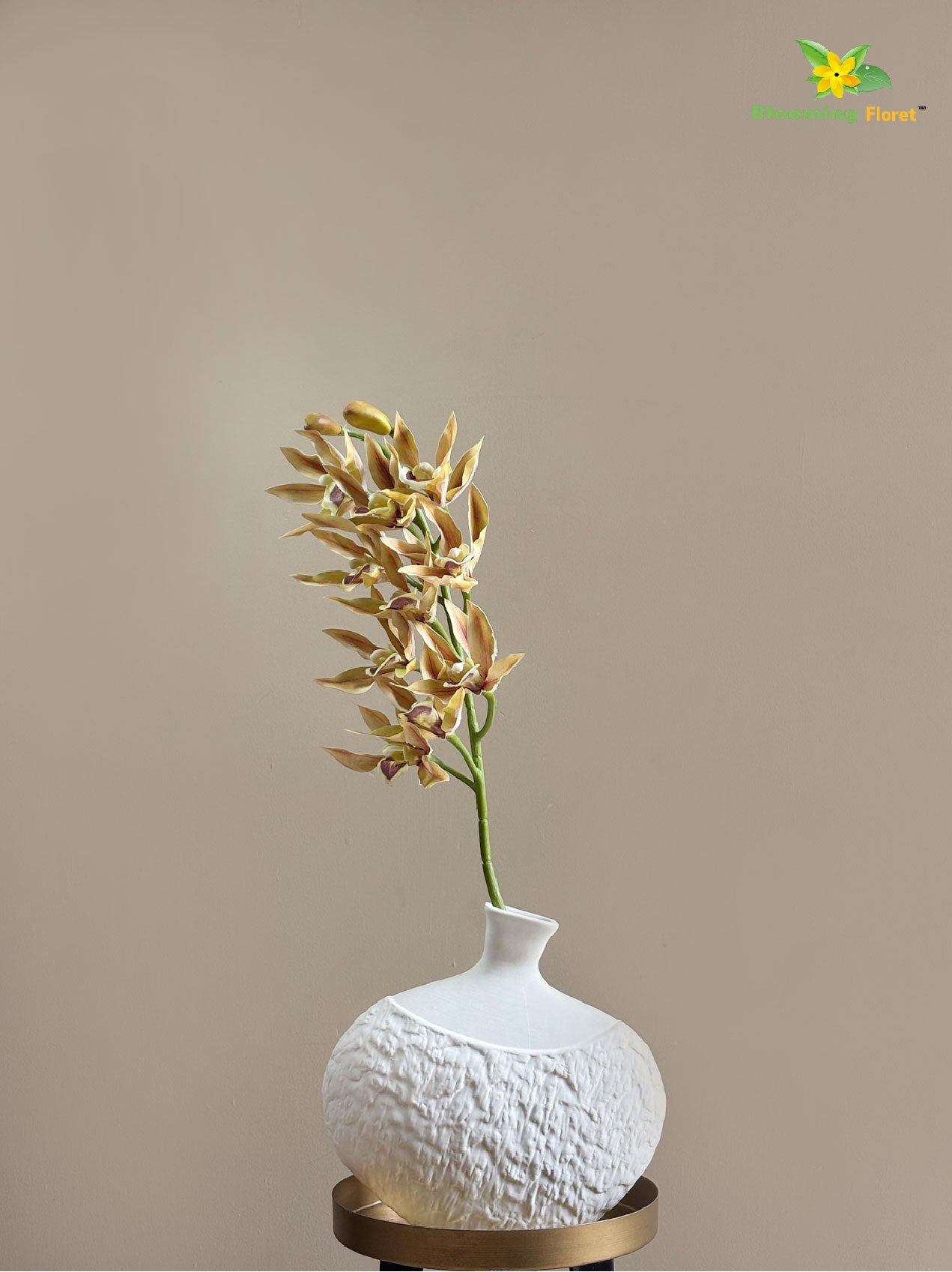 Orchid Flower Stick - Yellow, Red