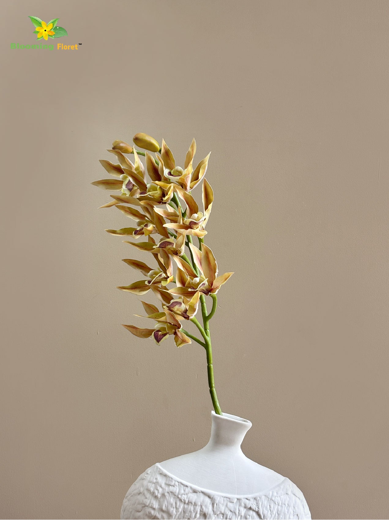 Orchid Flower Stick - Yellow, Red