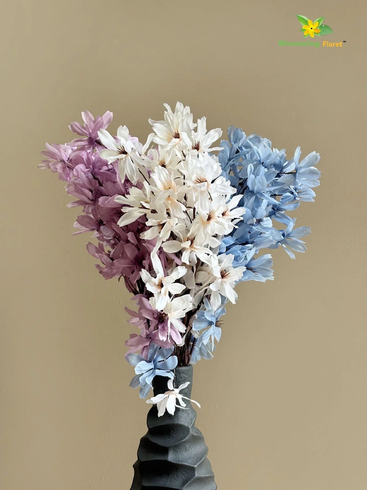 Magnolia Kobus Bunch - Off White, Blue, Purple Magnolia Kobus Blooming Floret 