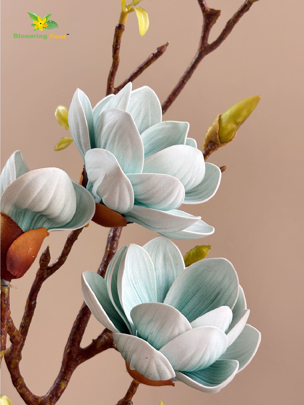 Magnolia Ikebana Flower Stick - Blue