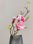 Magnolia Ikebana Flower Stick - Pink