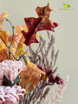 Autumn Essence Faux Dahlia Bouquet - Pink