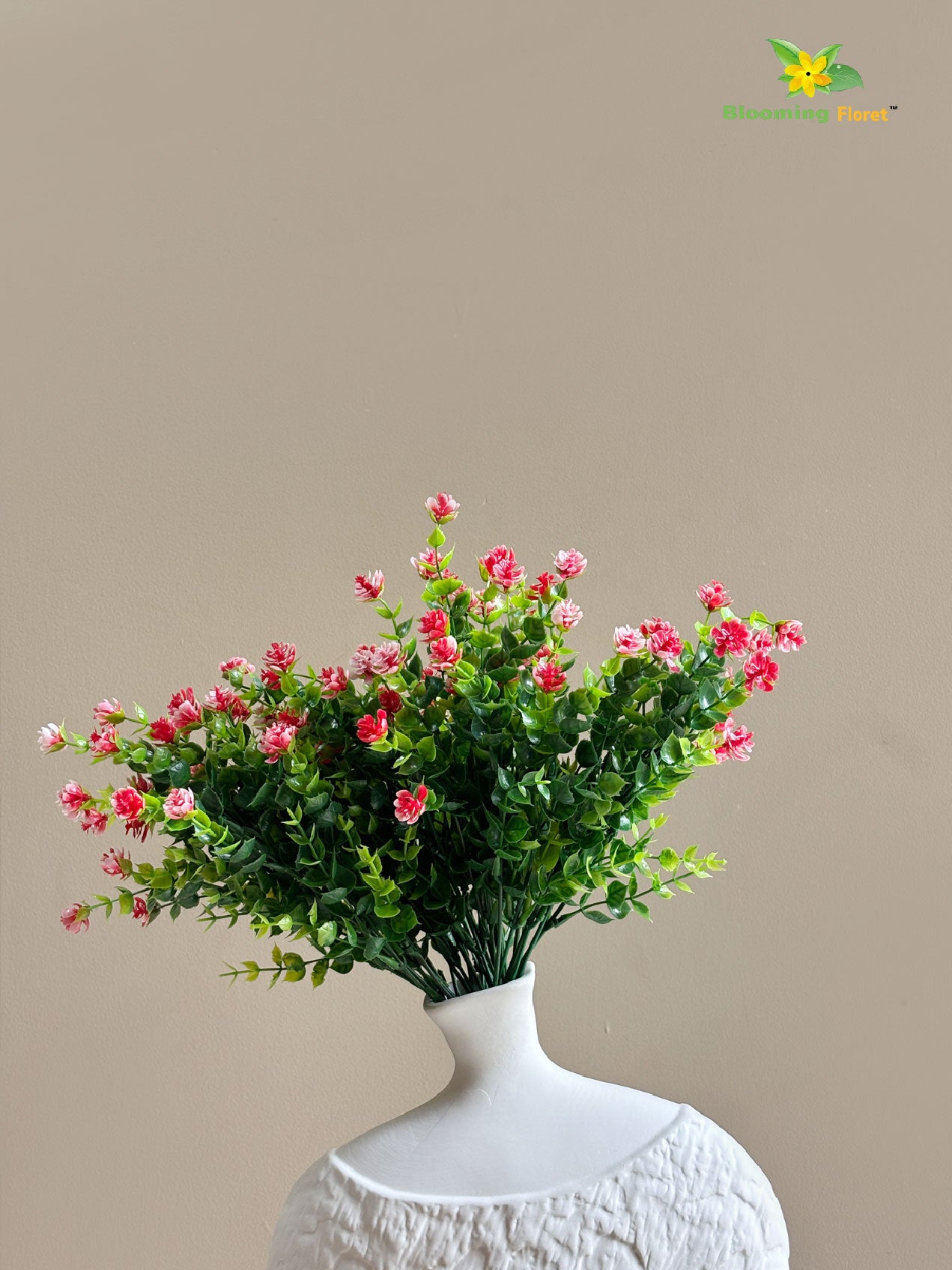 Artificial Kalanchoe Bunch Flower - Red