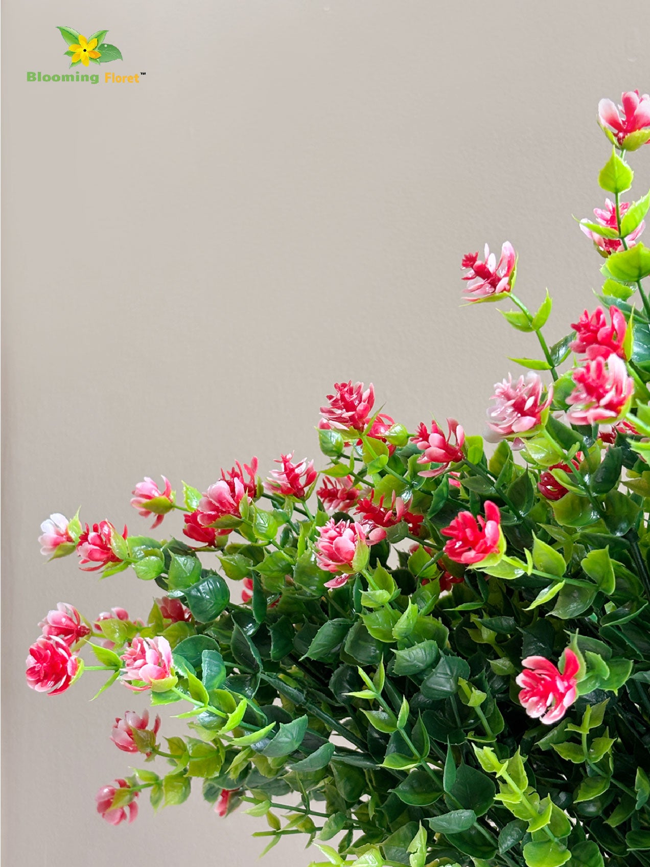 Artificial Kalanchoe Bunch Flower - Red