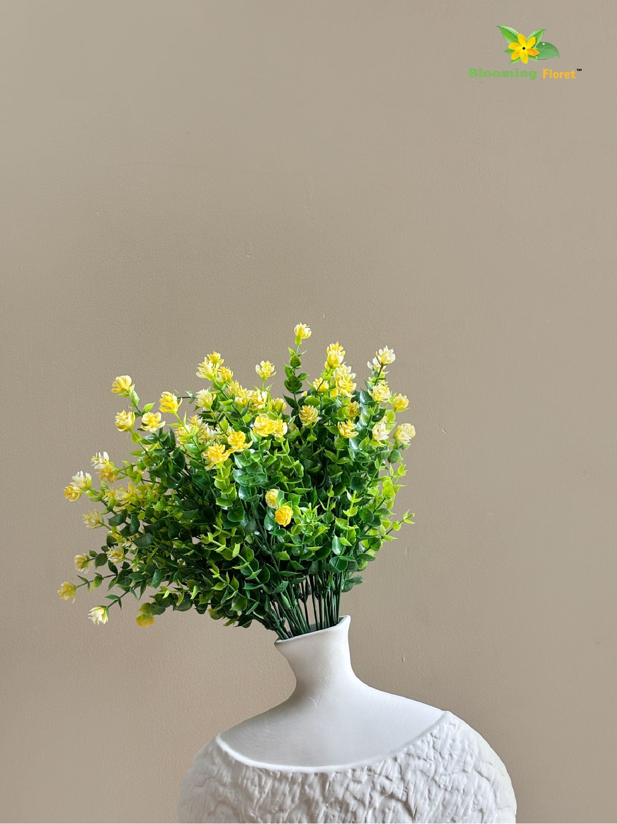 Artificial Kalanchoe Bunch Flower - Yellow