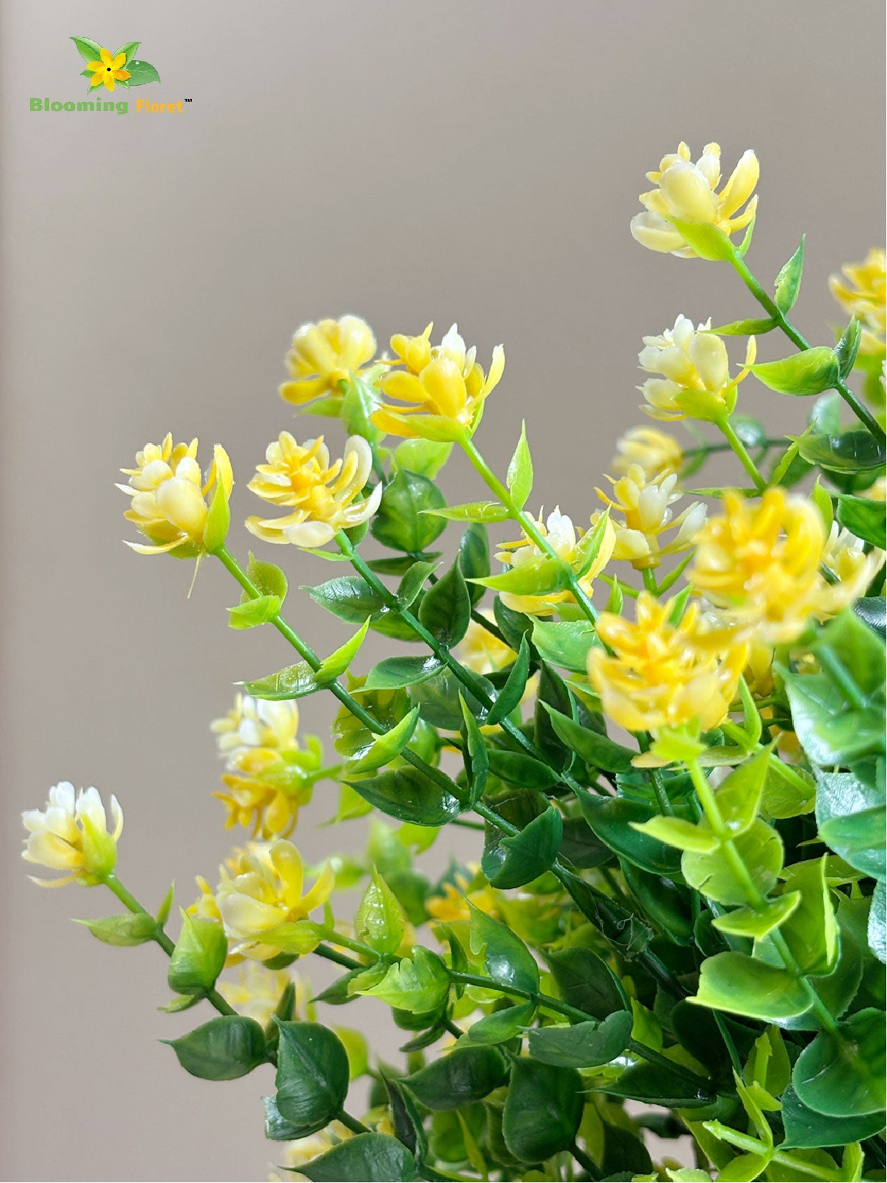 Artificial Kalanchoe Bunch Flower - Yellow