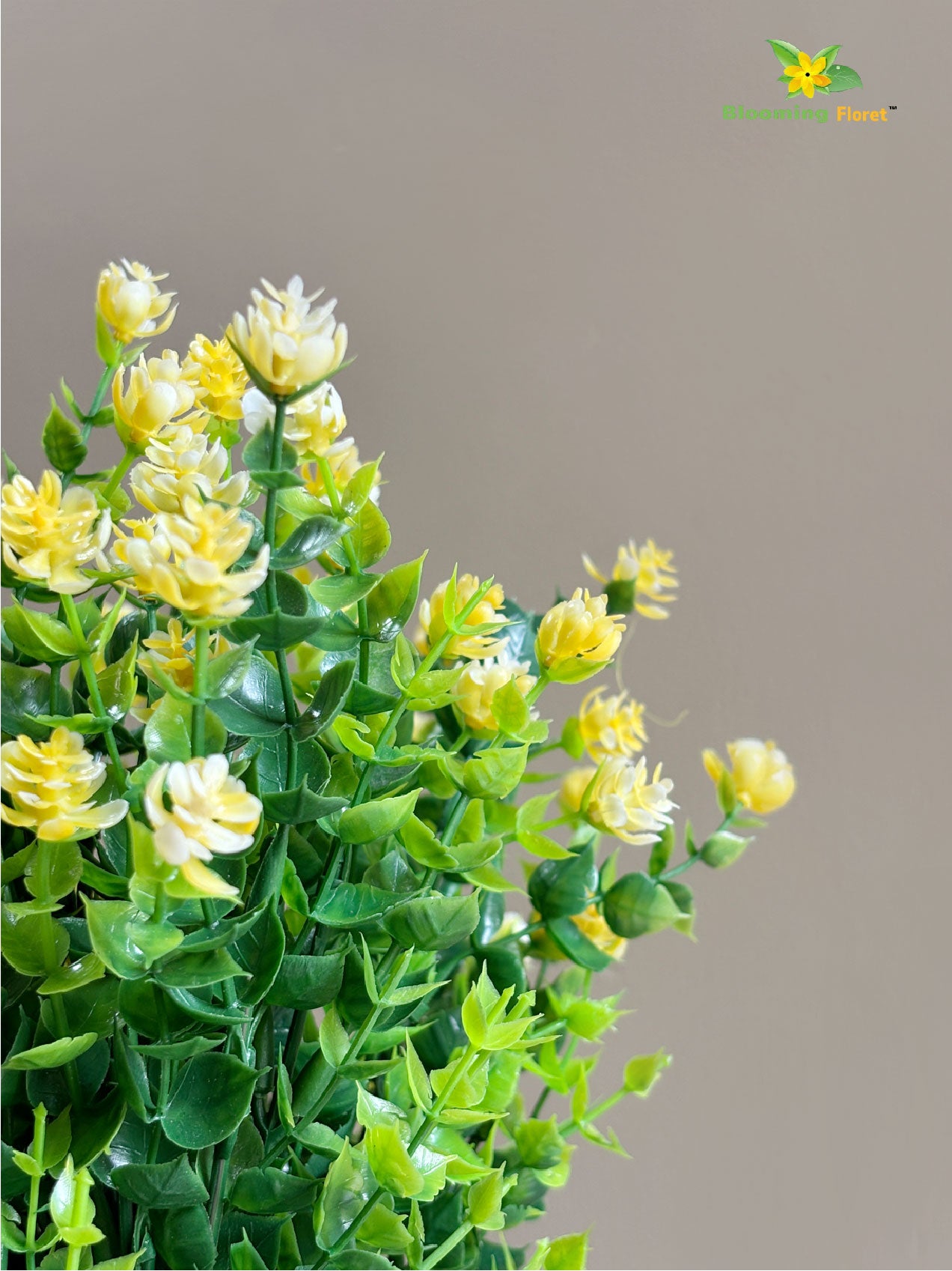 Artificial Kalanchoe Bunch Flower - Yellow