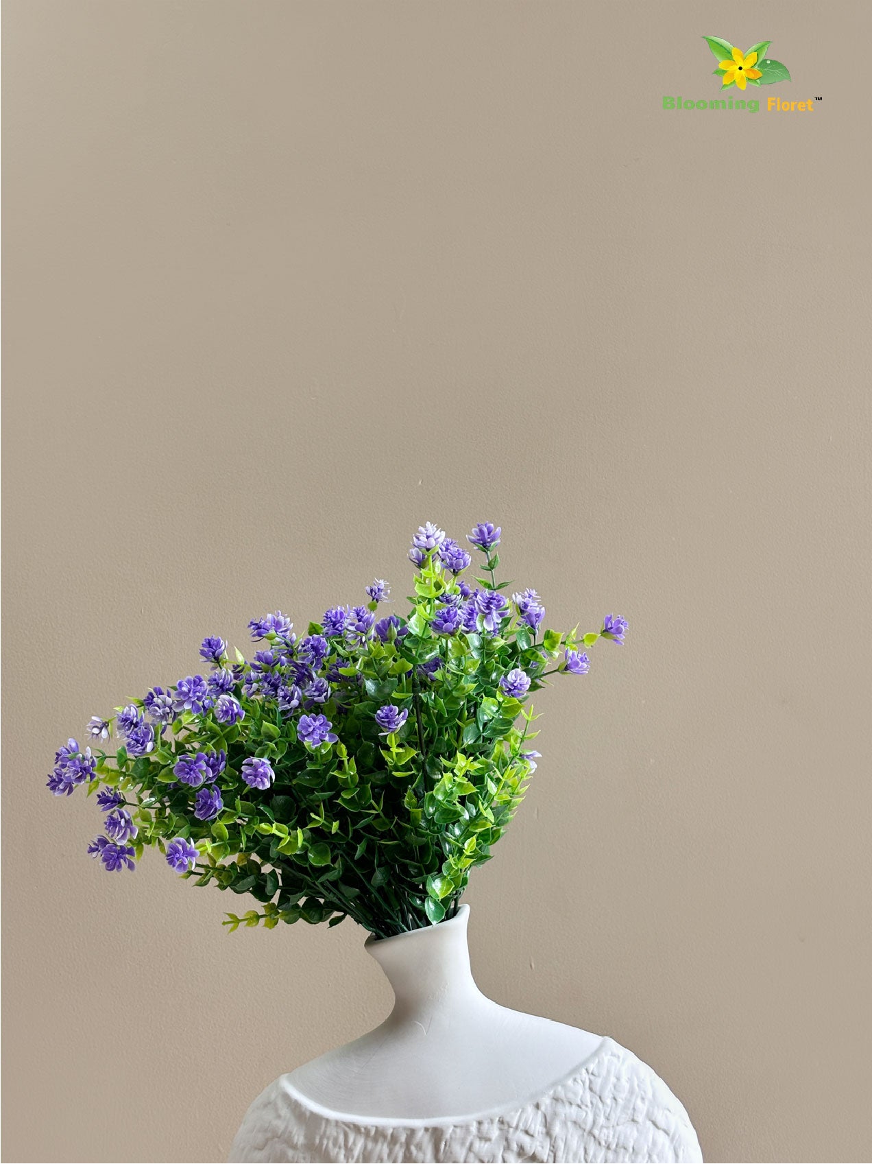 Artificial Kalanchoe Bunch Flower - Purple