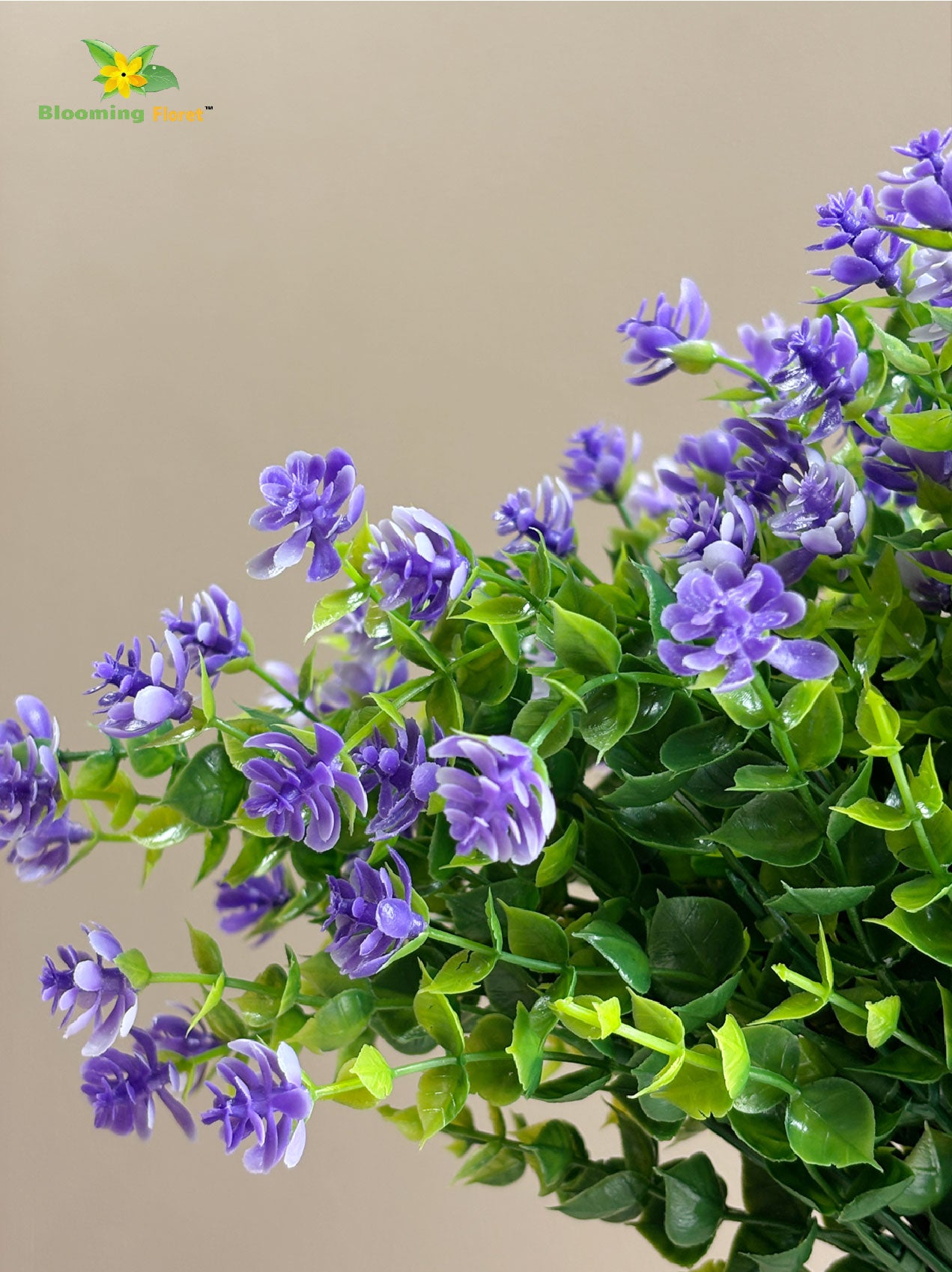 Artificial Kalanchoe Bunch Flower - Purple