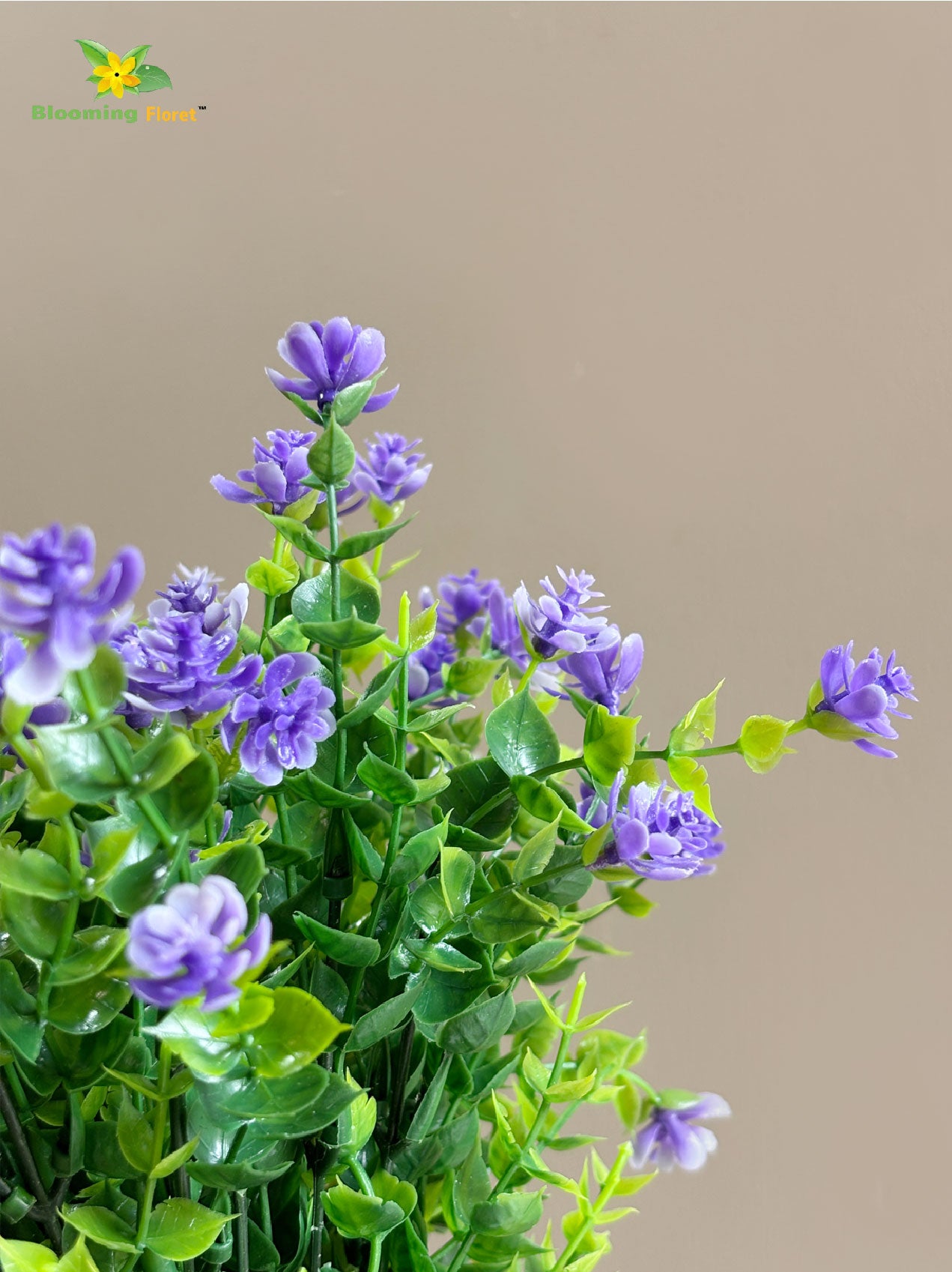 Artificial Kalanchoe Bunch Flower - Purple