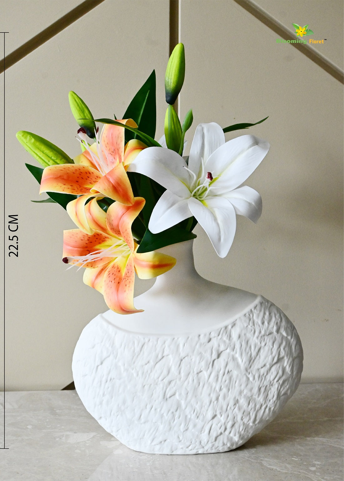 Serene Oval Ceramic Vase