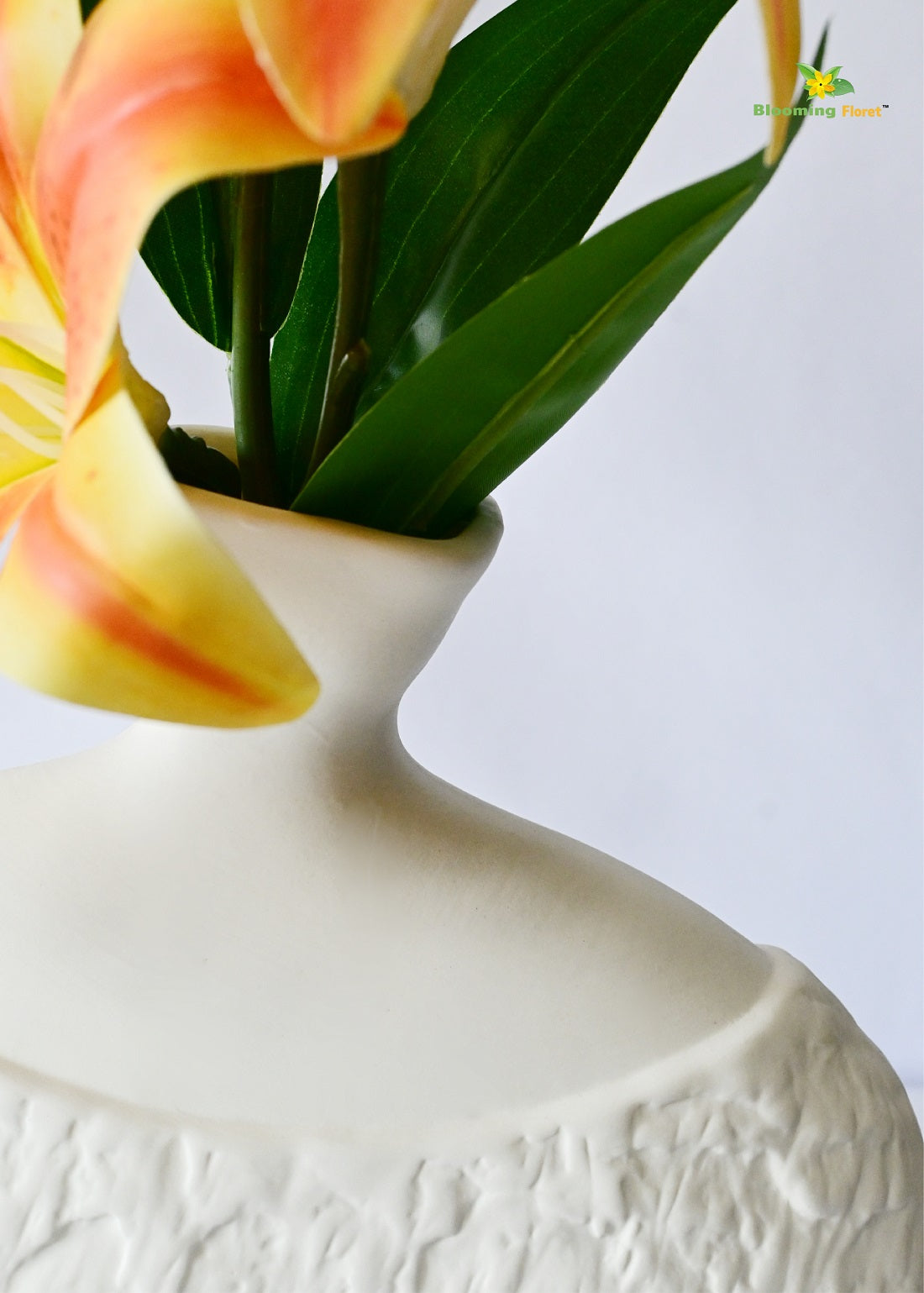 Serene Oval Ceramic Vase