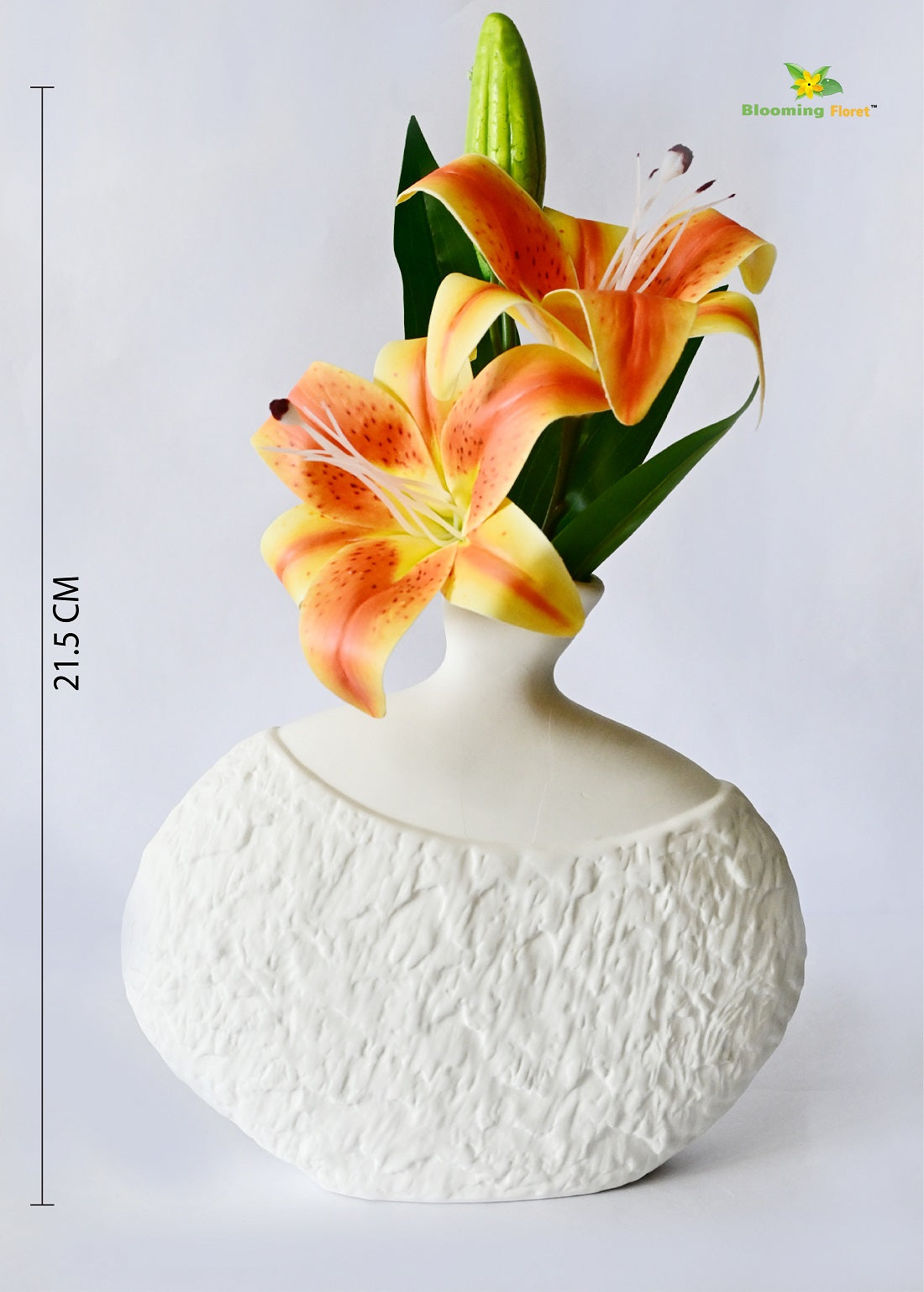 Serene Oval Ceramic Vase