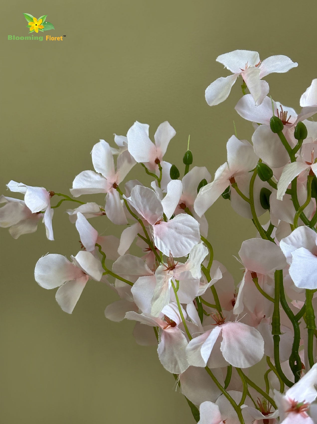 Artificial Dame's Rocket Flowers Bunch for Decor - Pink