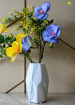 Pentagon Ceramic Marble Vase-Large