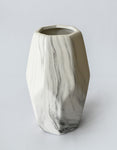 Pentagon Ceramic Marble Vase-Large