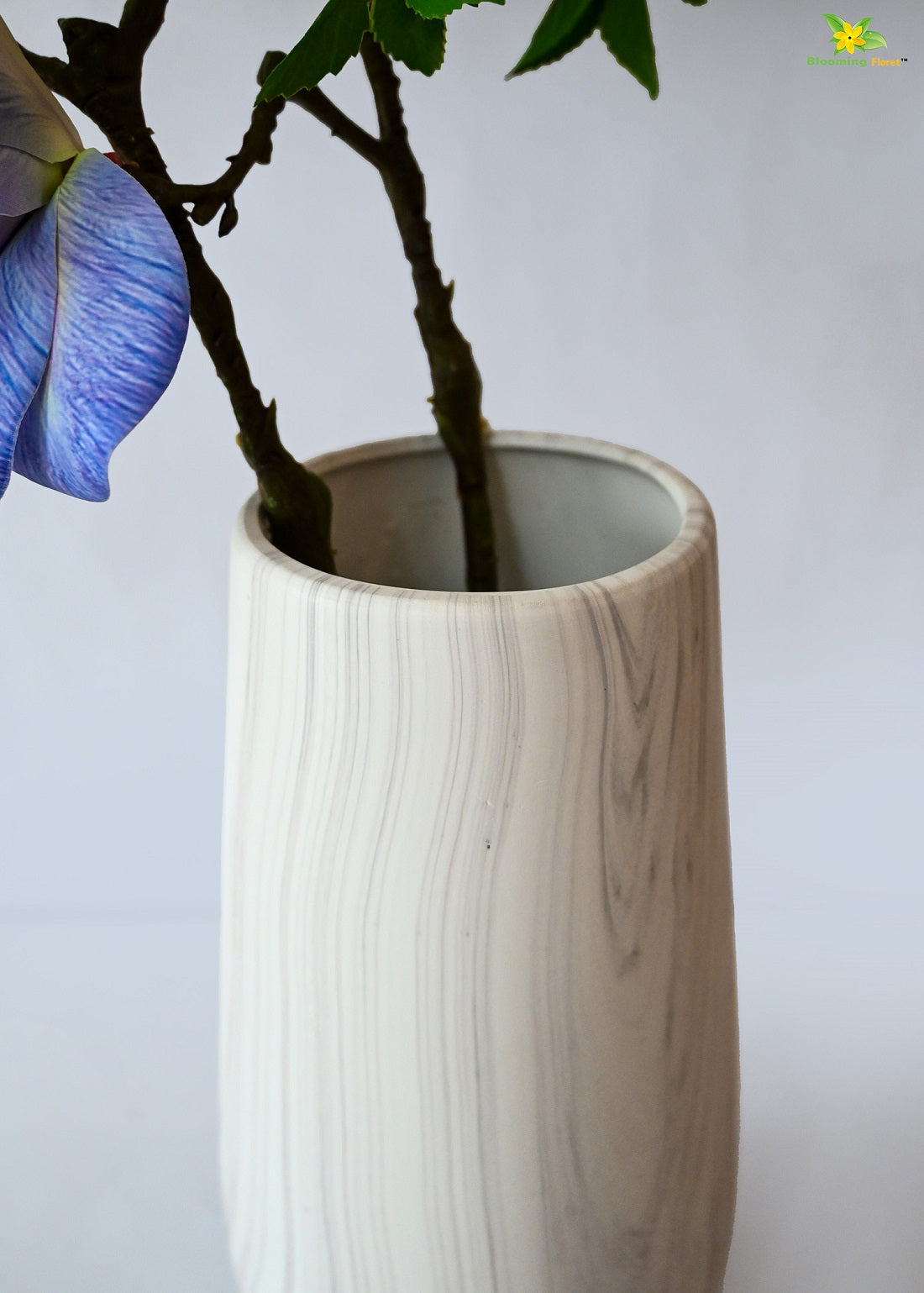 Marble Design Ceramic Vase | Medium | 25 cm
