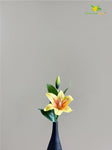 Artificial Lily Flower Stick - Yellow