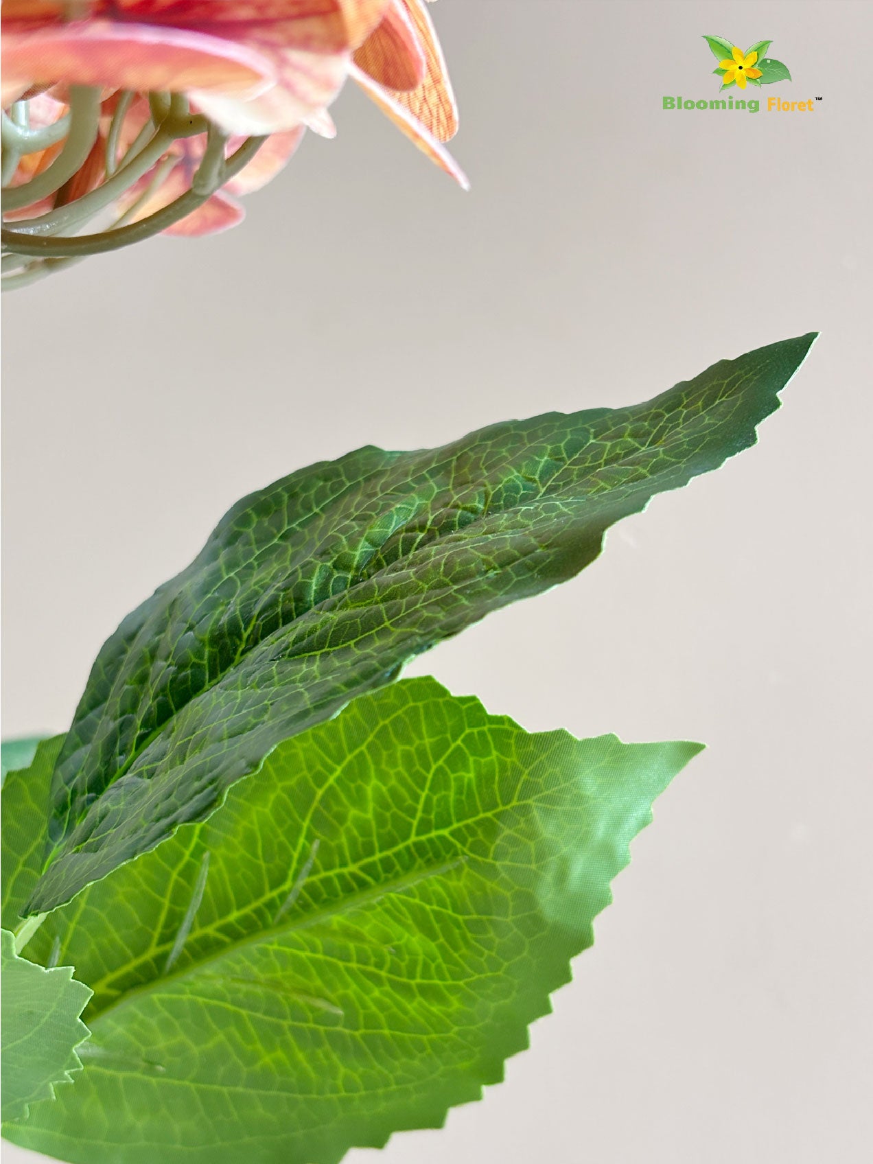 Artificial Hydrangea Flower Bunch - Light Brown