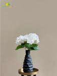 Artificial Hydrangea Flower Bunch - White