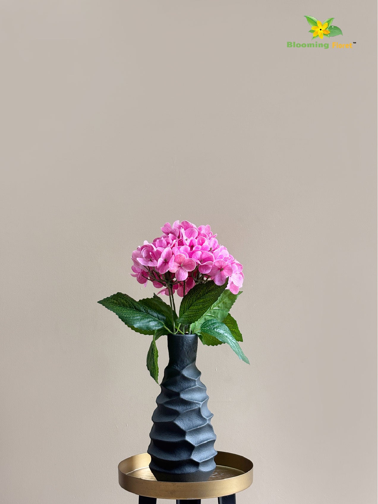 Artificial Hydrangea Flower Bunch - Pink