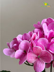 Artificial Hydrangea Flower Bunch - Pink