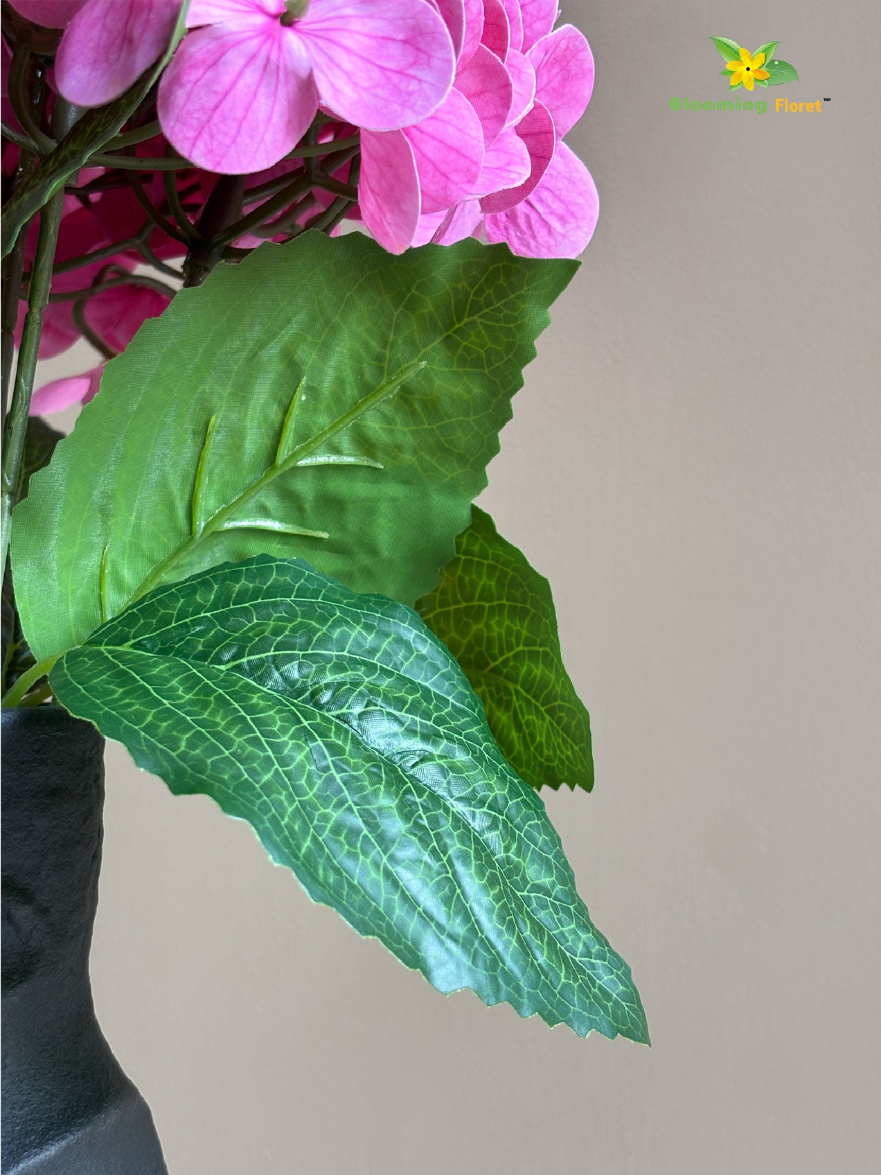 Artificial Hydrangea Flower Bunch - Pink