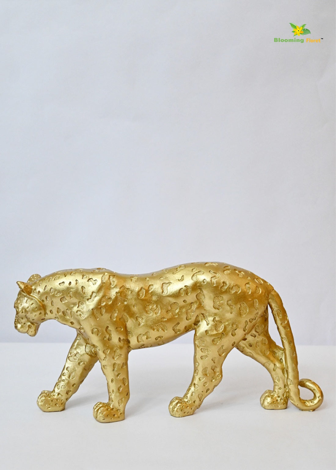 Majestic Aura Gold Leopard Figurine