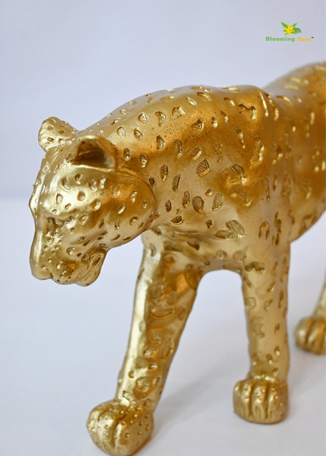 Majestic Aura Gold Leopard Figurine