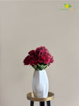 Artificial Rose Flower Bunch - Red