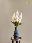 Artificial Snapdragon Flower Bunch - Off White