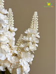 Artificial Snapdragon Flower Bunch - Off White