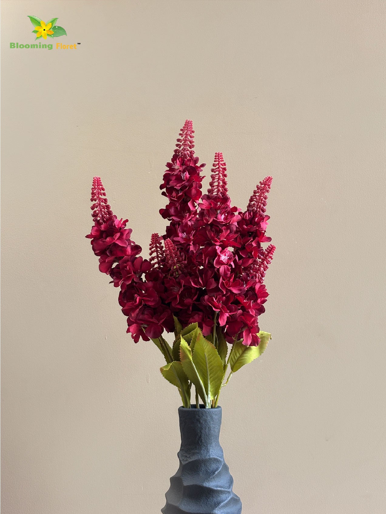 Artificial Snapdragon Flower Bunch | Red | 59 cm