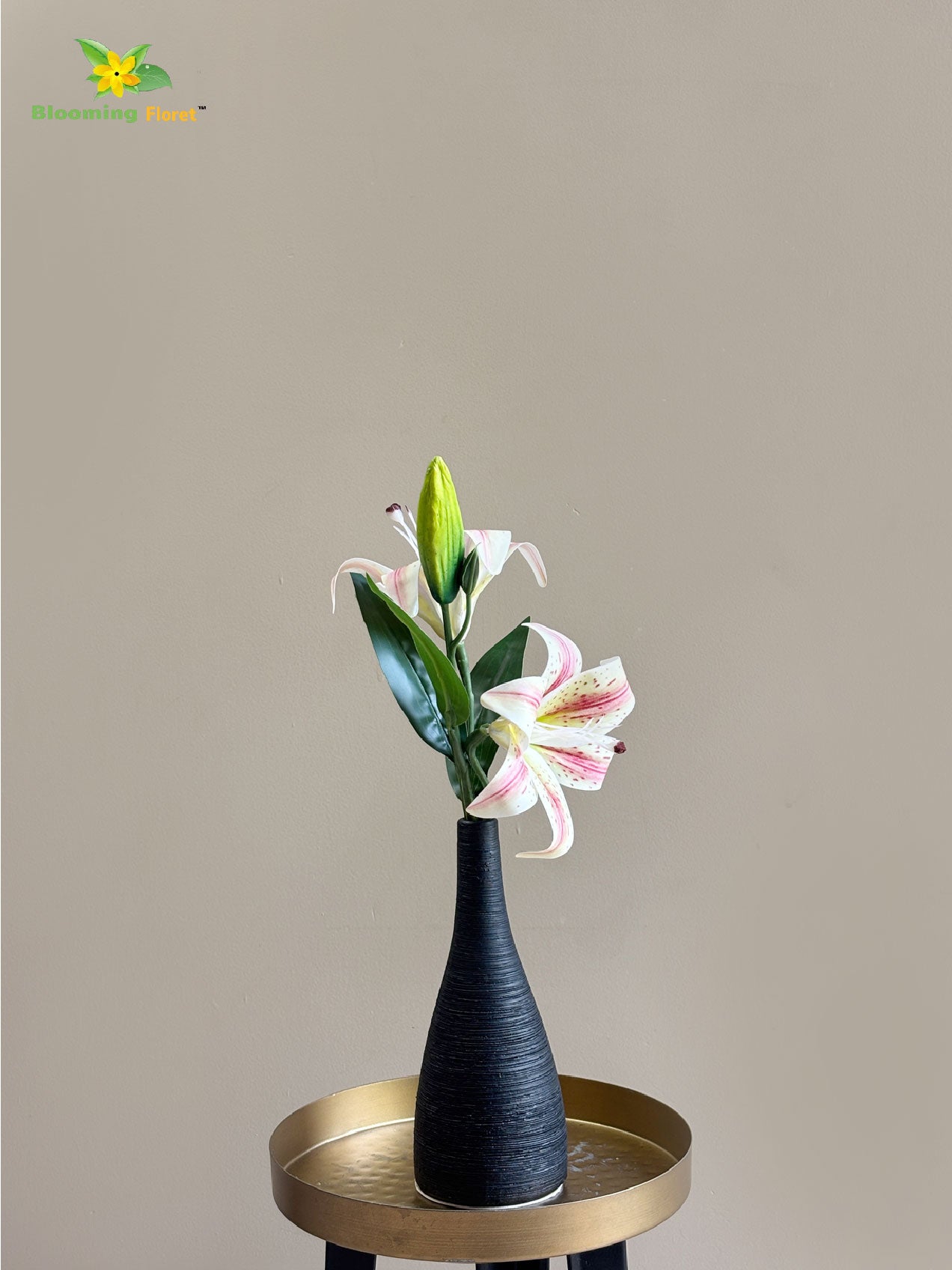 Artificial Lily Flower Stick - Light Pink